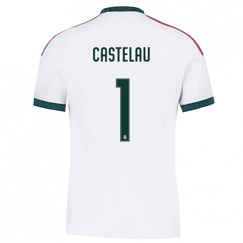 Danxen Mujer Camiseta Alber Castelau #1 Verde Oscuro Blanco Rojo 1ª Equipación 2026/27 La Camisa México