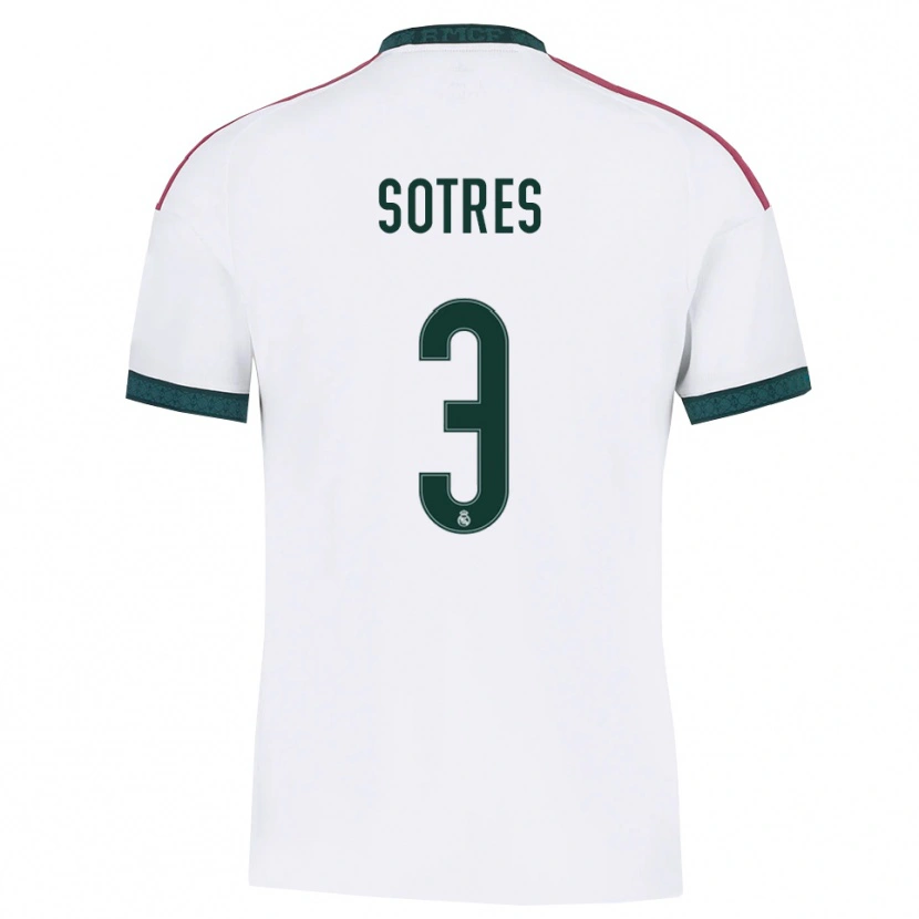 Danxen Mujer Camiseta Alfredo Sotres #3 Verde Oscuro Blanco Rojo 1ª Equipación 2026/27 La Camisa México