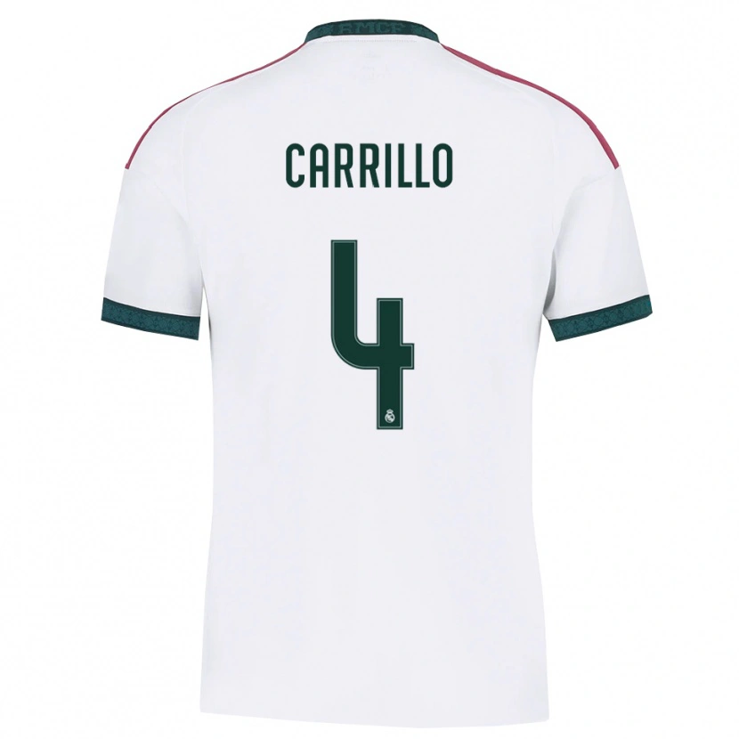 Danxen Mujer Camiseta Alvaro Carrillo #4 Verde Oscuro Blanco Rojo 1ª Equipación 2026/27 La Camisa México