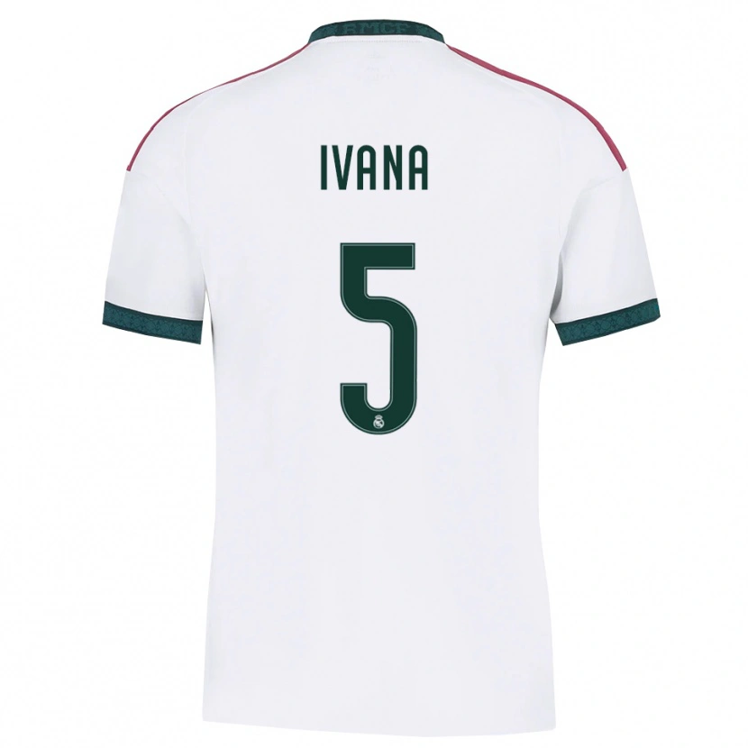 Danxen Mujer Camiseta Ivana Andres #5 Verde Oscuro Blanco Rojo 1ª Equipación 2026/27 La Camisa México