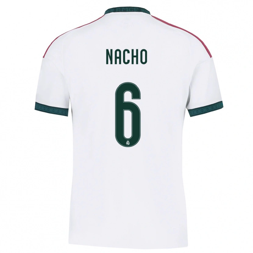 Danxen Mujer Camiseta Nacho Fernandez #6 Verde Oscuro Blanco Rojo 1ª Equipación 2026/27 La Camisa México
