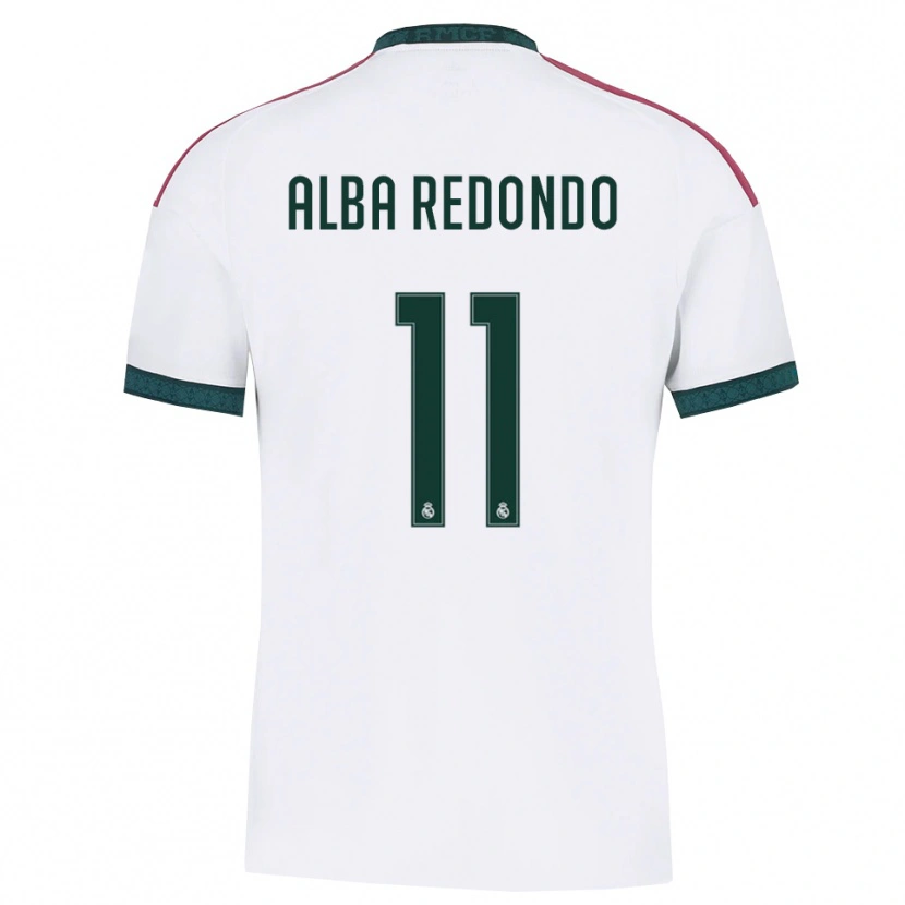 Danxen Mujer Camiseta Alba Redondo #11 Verde Oscuro Blanco Rojo 1ª Equipación 2026/27 La Camisa México