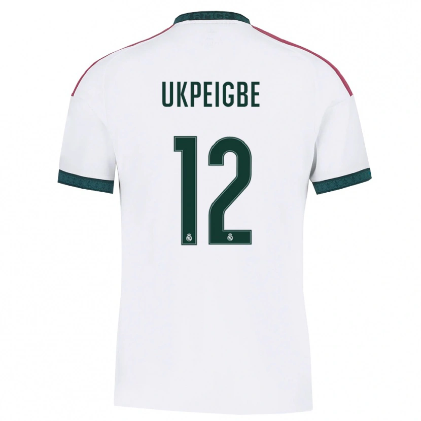 Danxen Mujer Camiseta Melvin Ukpeigbe #12 Verde Oscuro Blanco Rojo 1ª Equipación 2026/27 La Camisa México