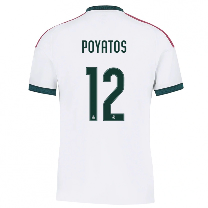 Danxen Mujer Camiseta Marco Poyatos #12 Verde Oscuro Blanco Rojo 1ª Equipación 2026/27 La Camisa México