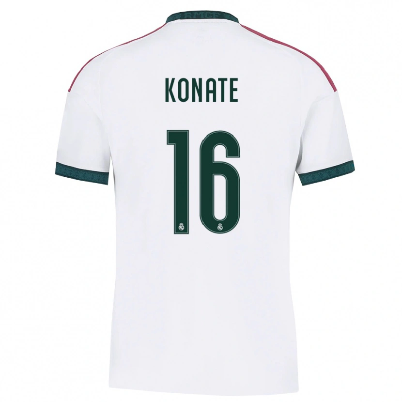 Danxen Mujer Camiseta Ibrahima Konaté #16 Verde Oscuro Blanco Rojo 1ª Equipación 2026/27 La Camisa México
