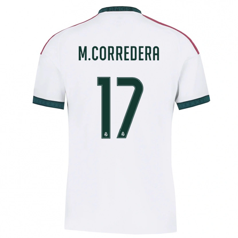 Danxen Mujer Camiseta Marta Corredera #17 Verde Oscuro Blanco Rojo 1ª Equipación 2026/27 La Camisa México