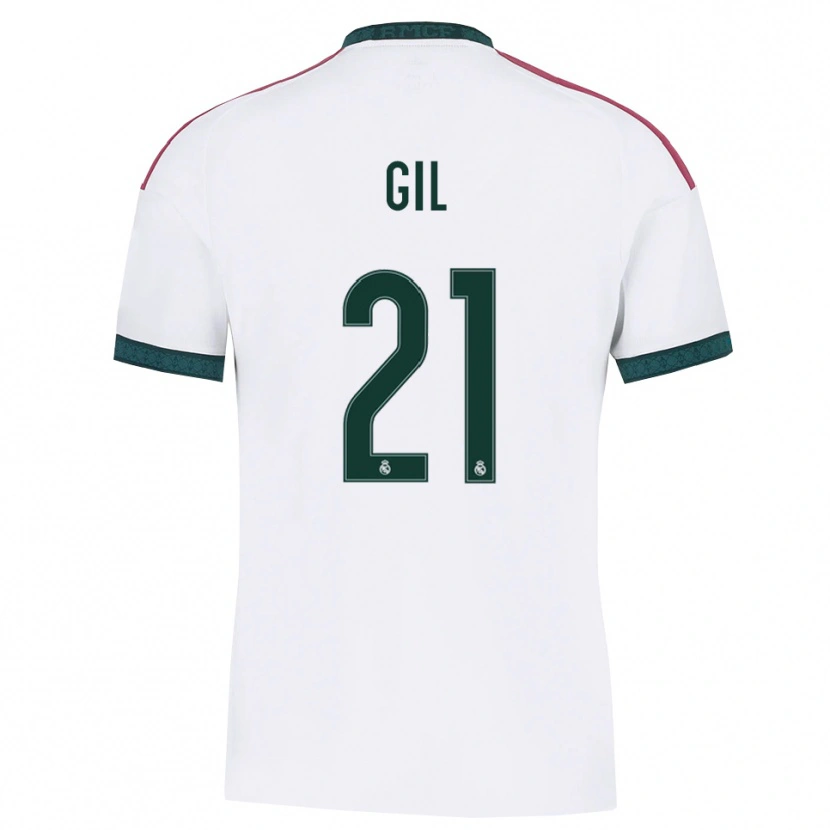 Danxen Mujer Camiseta Iker Gil #21 Verde Oscuro Blanco Rojo 1ª Equipación 2026/27 La Camisa México