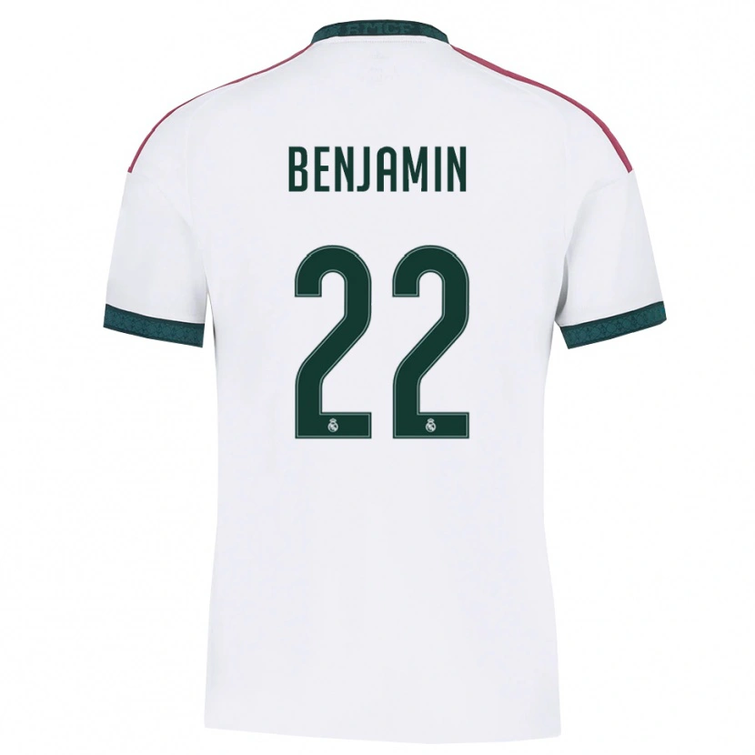 Danxen Mujer Camiseta Emanuel Benjamín De Santana Balbinot #22 Verde Oscuro Blanco Rojo 1ª Equipación 2026/27 La Camisa México