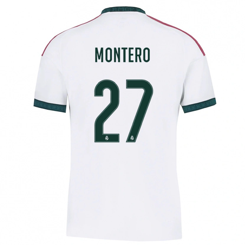 Danxen Mujer Camiseta Pablo Montero #27 Verde Oscuro Blanco Rojo 1ª Equipación 2026/27 La Camisa México