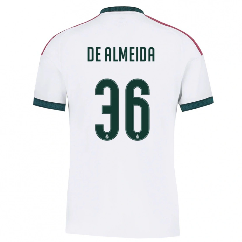 Danxen Mujer Camiseta Paulo De Almeida #36 Verde Oscuro Blanco Rojo 1ª Equipación 2026/27 La Camisa México