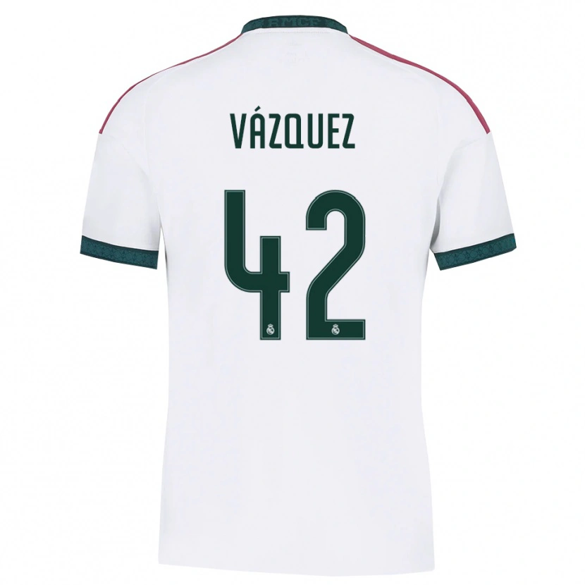 Danxen Mujer Camiseta Erik Vázquez #42 Verde Oscuro Blanco Rojo 1ª Equipación 2026/27 La Camisa México