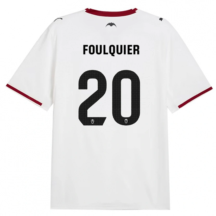 Danxen Mujer Camiseta Dimitri Foulquier #20 Negro Blanco Rojo Amarillo 1ª Equipación 2026/27 La Camisa México