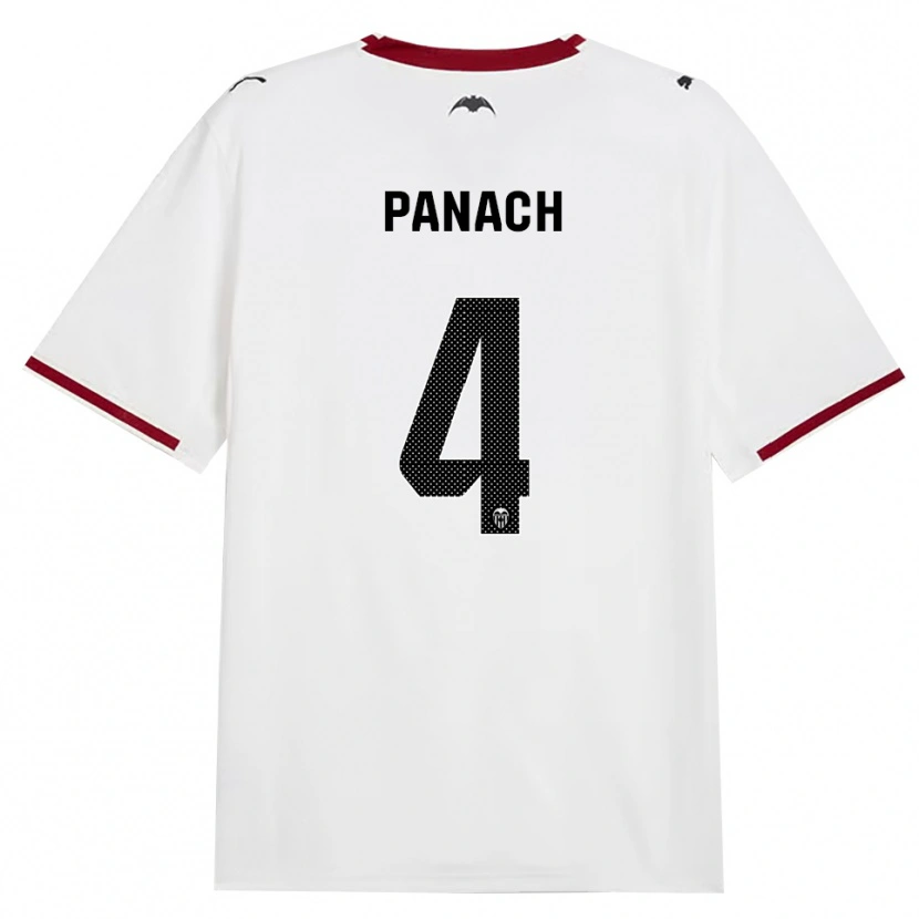 Danxen Mujer Camiseta Alejandro Panach #4 Negro Blanco Rojo Amarillo 1ª Equipación 2026/27 La Camisa México