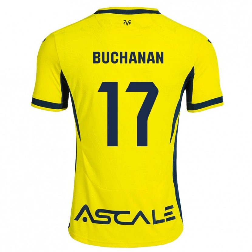 Danxen Mujer Camiseta Tajon Buchanan #17 Amarillo Negro Rojo 1ª Equipación 2026/27 La Camisa México