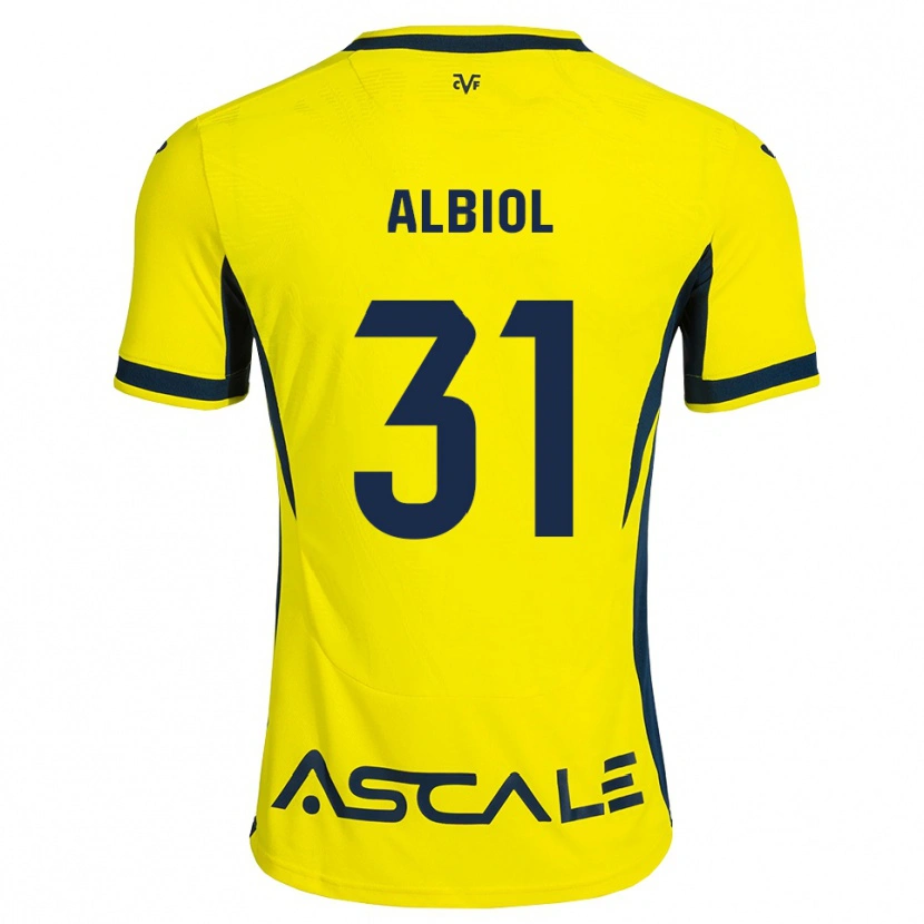 Danxen Mujer Camiseta Thiago Albiol #31 Amarillo Negro Rojo 1ª Equipación 2026/27 La Camisa México