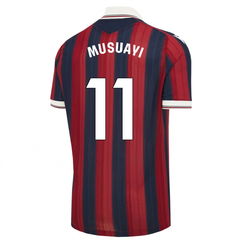 Danxen Mujer Camiseta Yanis Musuayi #11 Azul Medianoche Rojo 1ª Equipación 2026/27 La Camisa México