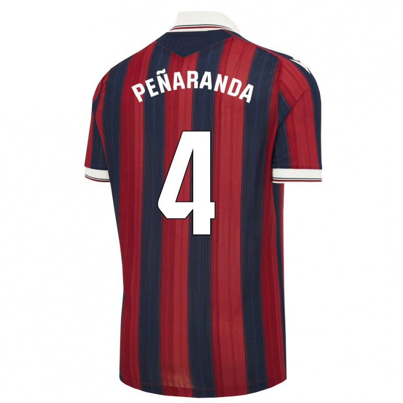 Danxen Mujer Camiseta Carlos Peñaranda #4 Azul Medianoche Rojo 1ª Equipación 2026/27 La Camisa México