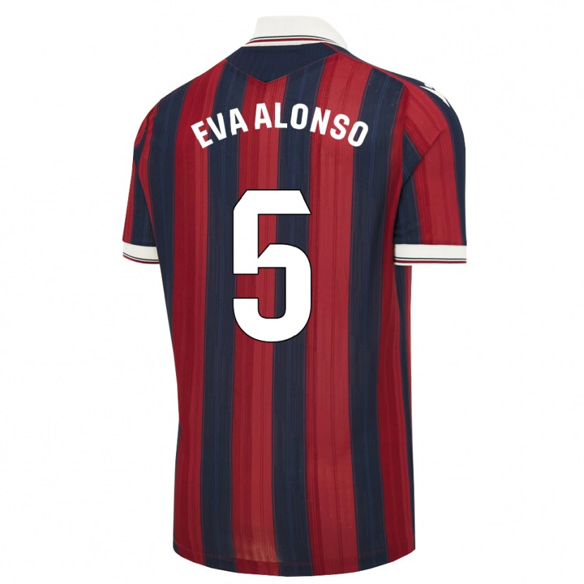Danxen Mujer Camiseta Eva Alonso #5 Azul Medianoche Rojo 1ª Equipación 2026/27 La Camisa México
