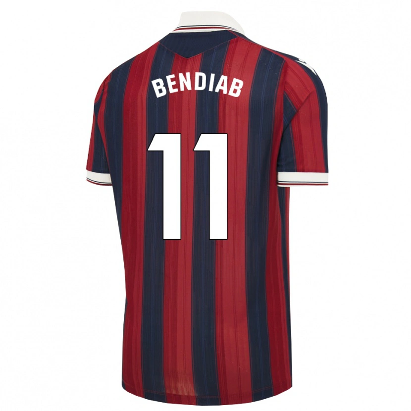 Danxen Mujer Camiseta Zadig Bendiab #11 Azul Medianoche Rojo 1ª Equipación 2026/27 La Camisa México