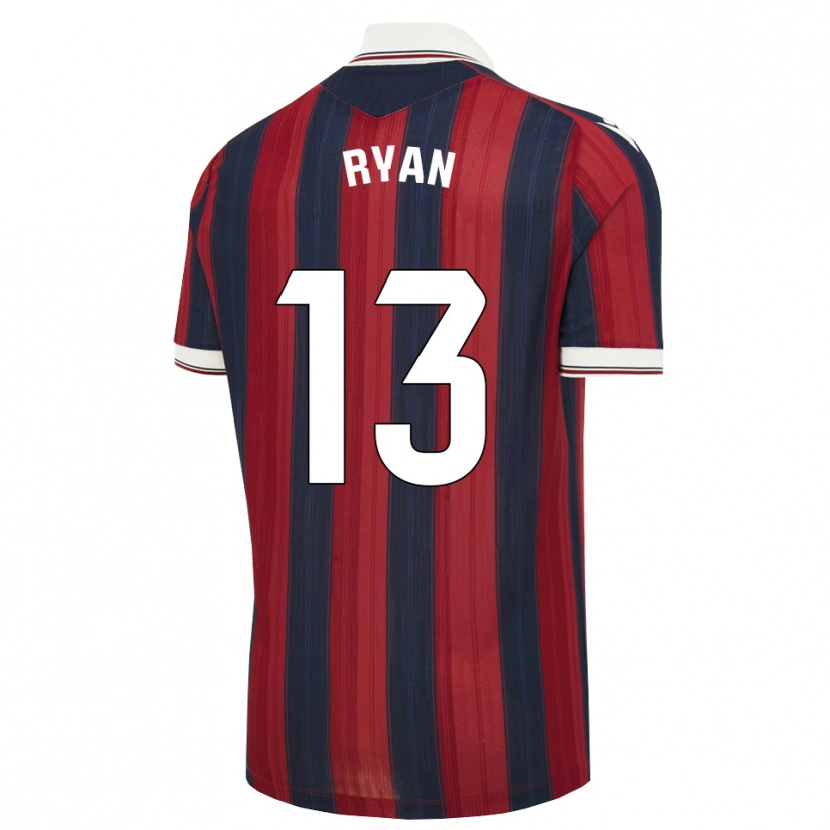 Danxen Mujer Camiseta Mathew Ryan #13 Azul Medianoche Rojo 1ª Equipación 2026/27 La Camisa México
