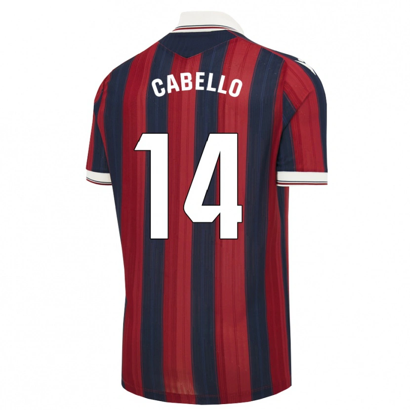 Danxen Mujer Camiseta Jorge Cabello #14 Azul Medianoche Rojo 1ª Equipación 2026/27 La Camisa México