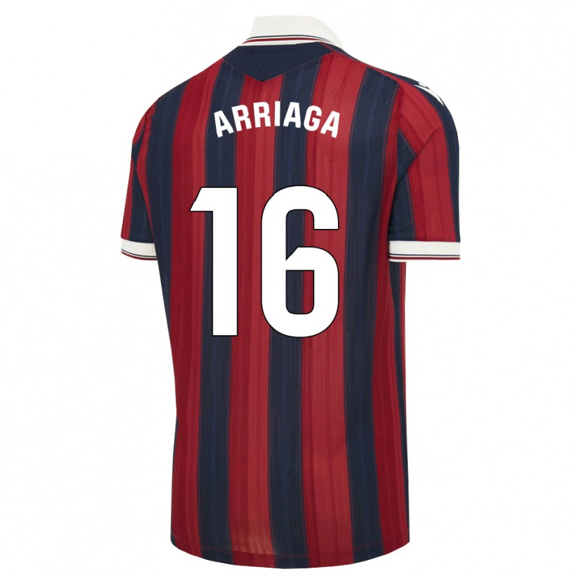 Danxen Mujer Camiseta Kervin Arriaga #16 Azul Medianoche Rojo 1ª Equipación 2026/27 La Camisa México