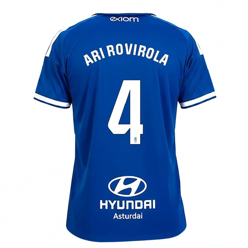 Danxen Mujer Camiseta Ari Rovirola #4 Azul Mediano Blanco 1ª Equipación 2026/27 La Camisa México