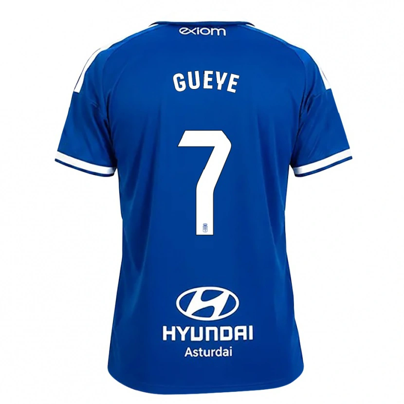 Danxen Mujer Camiseta Lamine Gueye #7 Azul Mediano Blanco 1ª Equipación 2026/27 La Camisa México