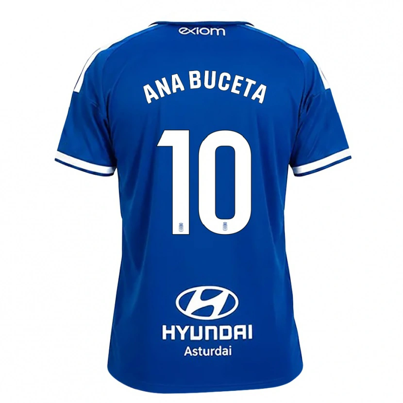 Danxen Mujer Camiseta Ana Buceta #10 Azul Mediano Blanco 1ª Equipación 2026/27 La Camisa México