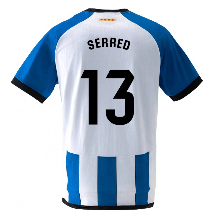 Danxen Mujer Camiseta Llorenç Serred #13 Azul Real Blanco 1ª Equipación 2026/27 La Camisa México