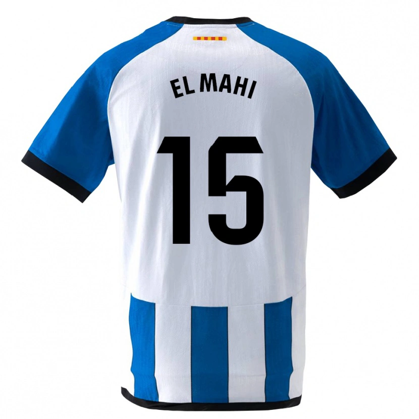 Danxen Mujer Camiseta Moha El Mahi #15 Azul Real Blanco 1ª Equipación 2026/27 La Camisa México