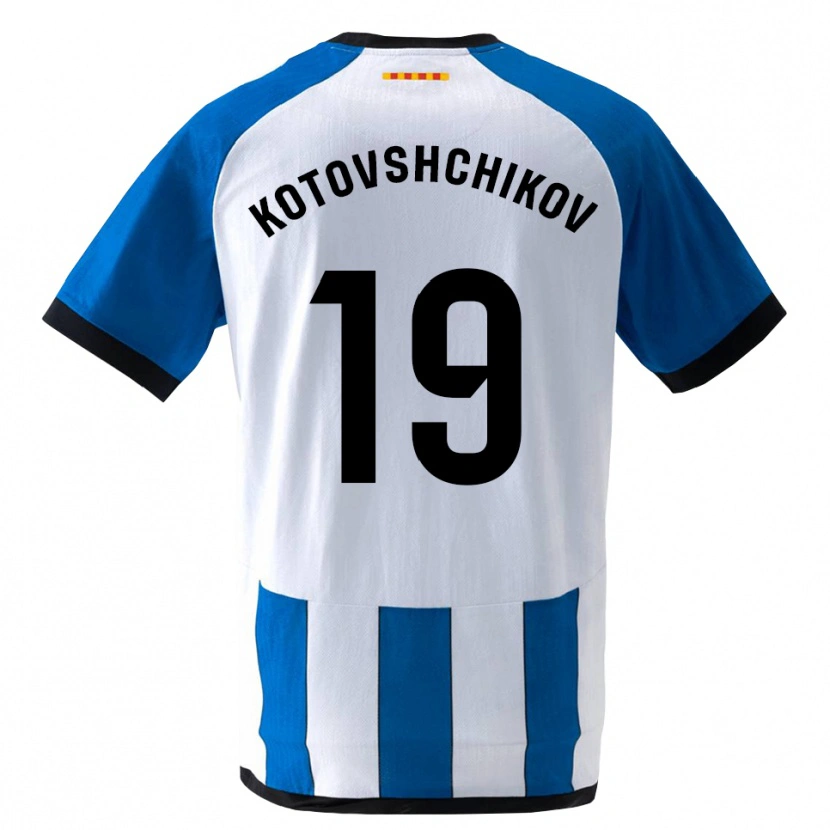 Danxen Mujer Camiseta Makar Kotovshchikov #19 Azul Real Blanco 1ª Equipación 2026/27 La Camisa México