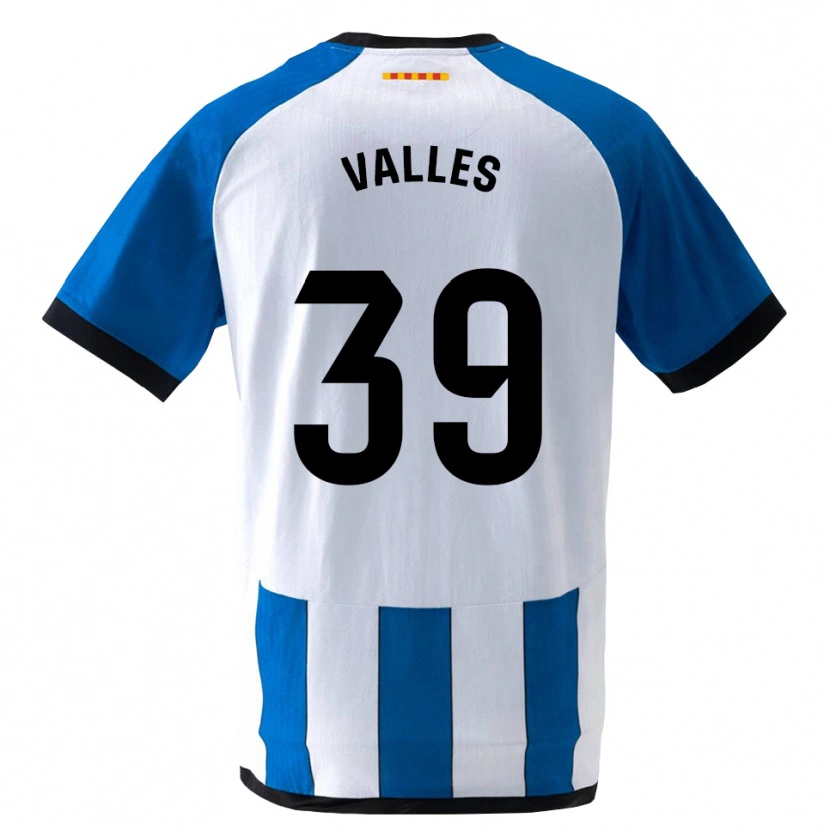 Danxen Mujer Camiseta Gastón Valles #39 Azul Real Blanco 1ª Equipación 2026/27 La Camisa México
