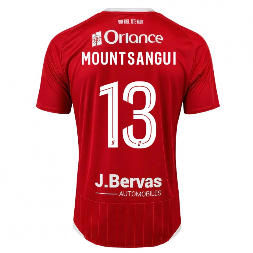 Danxen Mujer Camiseta Warren Mountsangui #13 Blanco Rojo 1ª Equipación 2026/27 La Camisa México