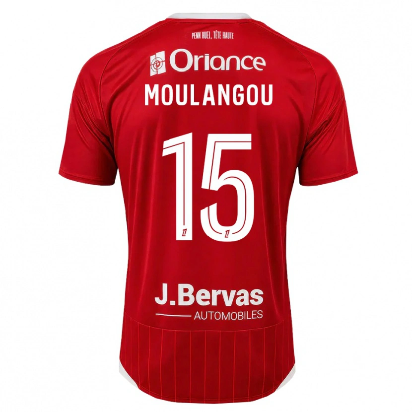 Danxen Mujer Camiseta Kenan Moulangou #15 Blanco Rojo 1ª Equipación 2026/27 La Camisa México