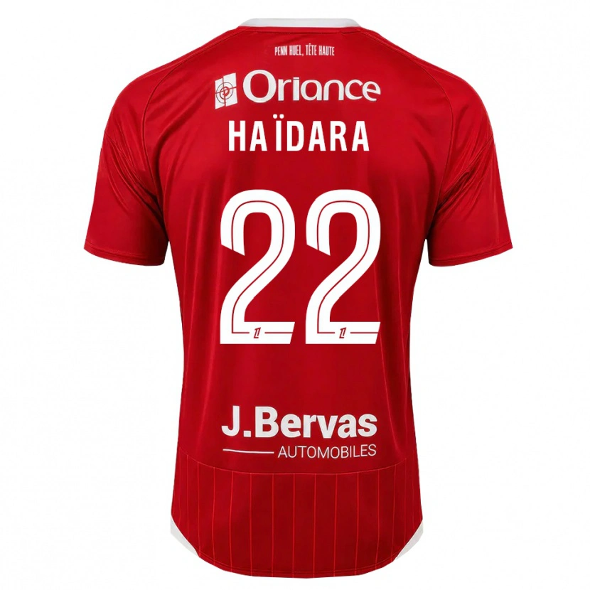 Danxen Mujer Camiseta Massadio Haidara #22 Blanco Rojo 1ª Equipación 2026/27 La Camisa México