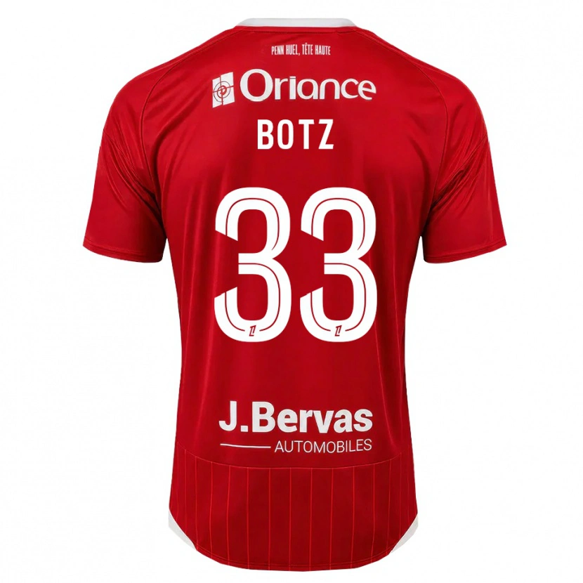 Danxen Mujer Camiseta Léo Botz #33 Blanco Rojo 1ª Equipación 2026/27 La Camisa México