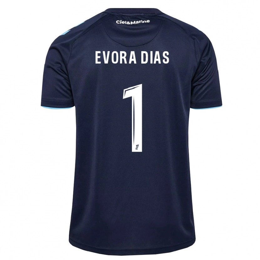 Danxen Mujer Camiseta Enzo Evora Dias #1 Azul Aciano Azul Medianoche 1ª Equipación 2026/27 La Camisa México