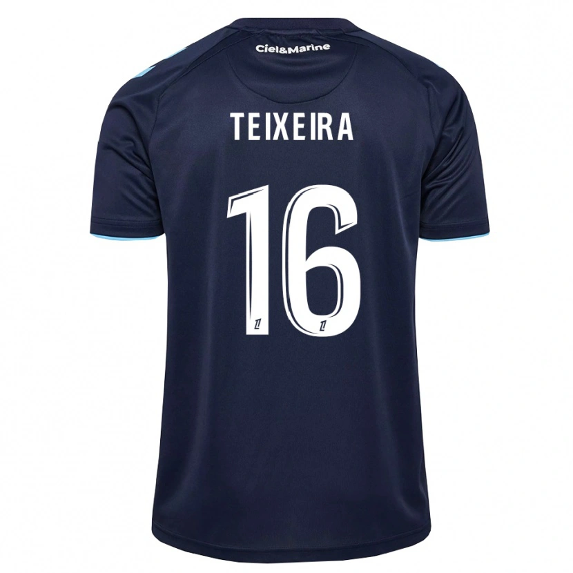 Danxen Mujer Camiseta Alex Teixeira #16 Azul Aciano Azul Medianoche 1ª Equipación 2026/27 La Camisa México