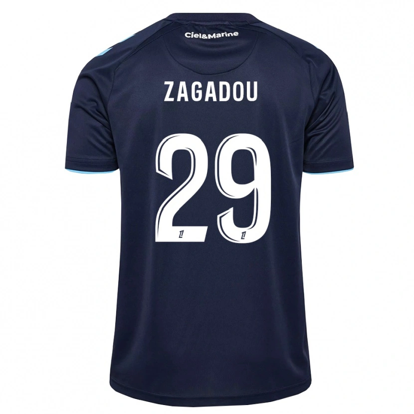 Danxen Mujer Camiseta Stephan Zagadou #29 Azul Aciano Azul Medianoche 1ª Equipación 2026/27 La Camisa México