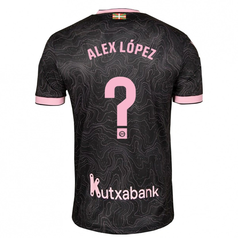 Danxen Mujer Camiseta Alex López #0 Negro Rosa 2ª Equipación 2026/27 La Camisa México