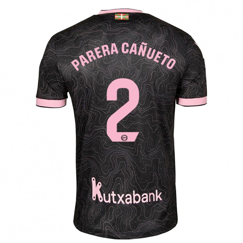 Danxen Mujer Camiseta Laia Parera Cañueto #2 Negro Rosa 2ª Equipación 2026/27 La Camisa México