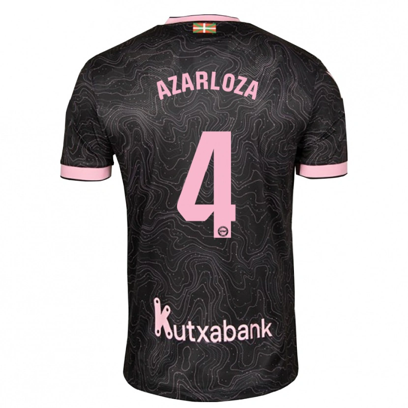 Danxen Mujer Camiseta Eneko Azarloza #4 Negro Rosa 2ª Equipación 2026/27 La Camisa México