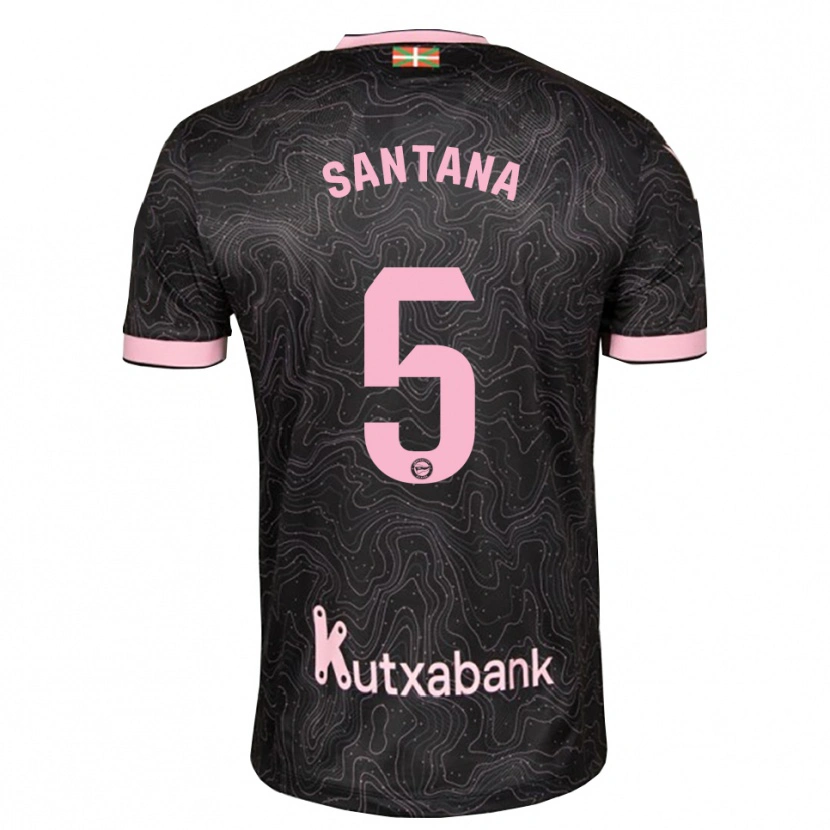 Danxen Mujer Camiseta Vanesa Santana #5 Negro Rosa 2ª Equipación 2026/27 La Camisa México