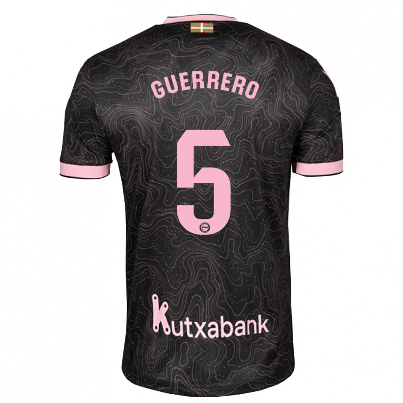 Danxen Mujer Camiseta Ángel Guerrero #5 Negro Rosa 2ª Equipación 2026/27 La Camisa México