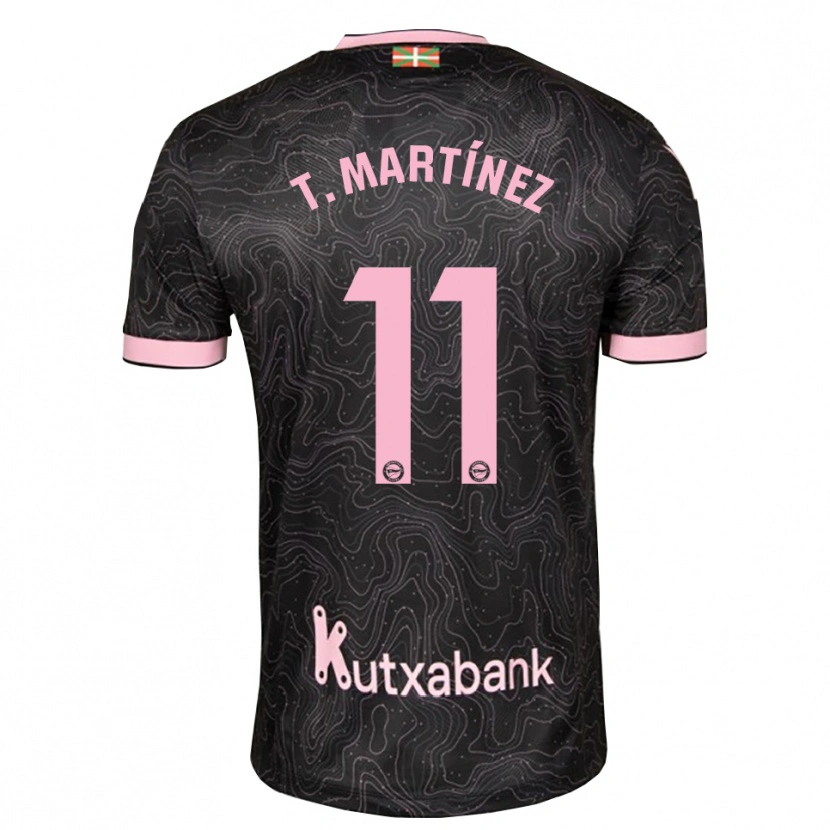 Danxen Mujer Camiseta Toni Martínez #11 Negro Rosa 2ª Equipación 2026/27 La Camisa México