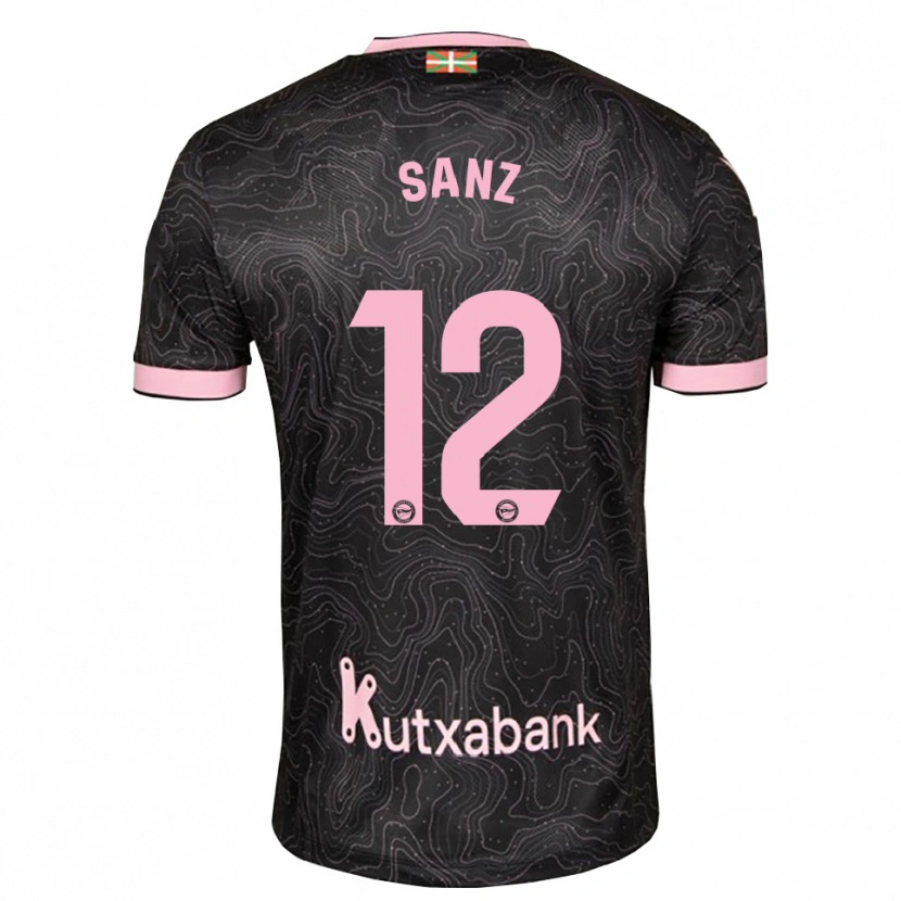 Danxen Mujer Camiseta Paco Sanz #12 Negro Rosa 2ª Equipación 2026/27 La Camisa México