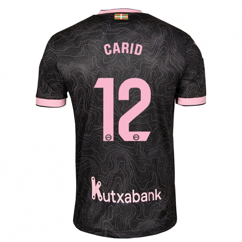 Danxen Mujer Camiseta Andrea Carid #12 Negro Rosa 2ª Equipación 2026/27 La Camisa México