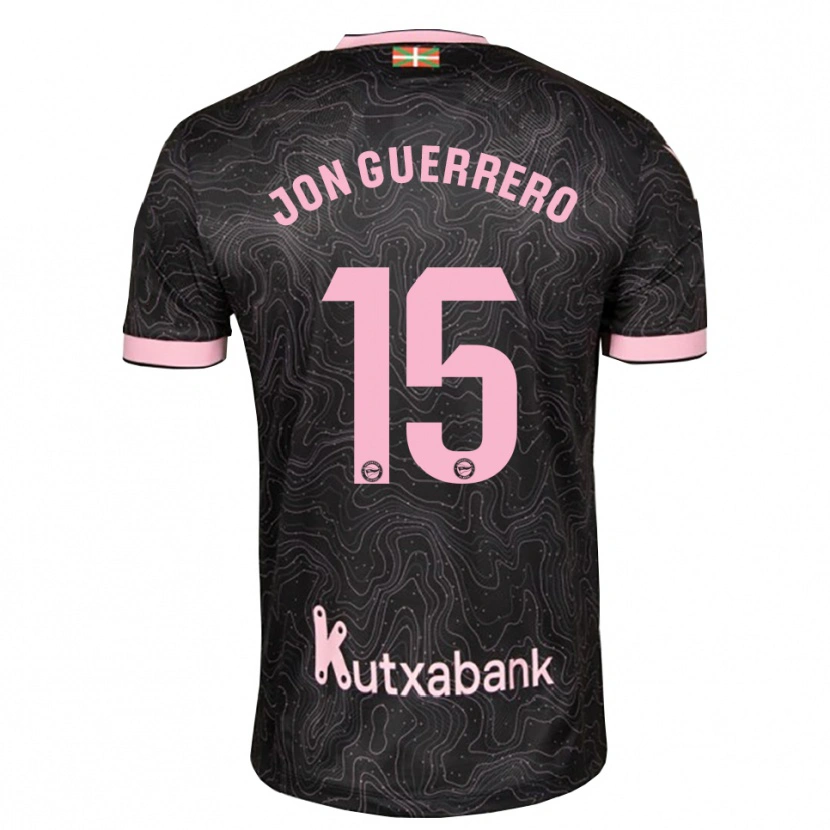 Danxen Mujer Camiseta Julen Jon Guerrero #15 Negro Rosa 2ª Equipación 2026/27 La Camisa México