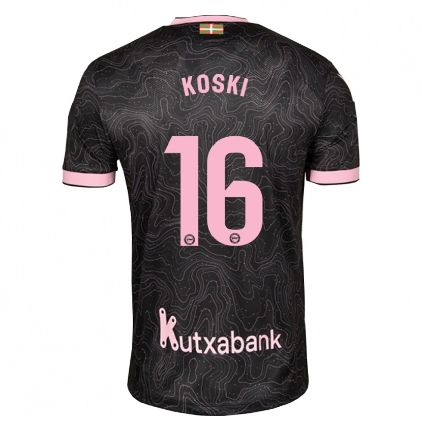 Danxen Mujer Camiseta Ville Koski #16 Negro Rosa 2ª Equipación 2026/27 La Camisa México